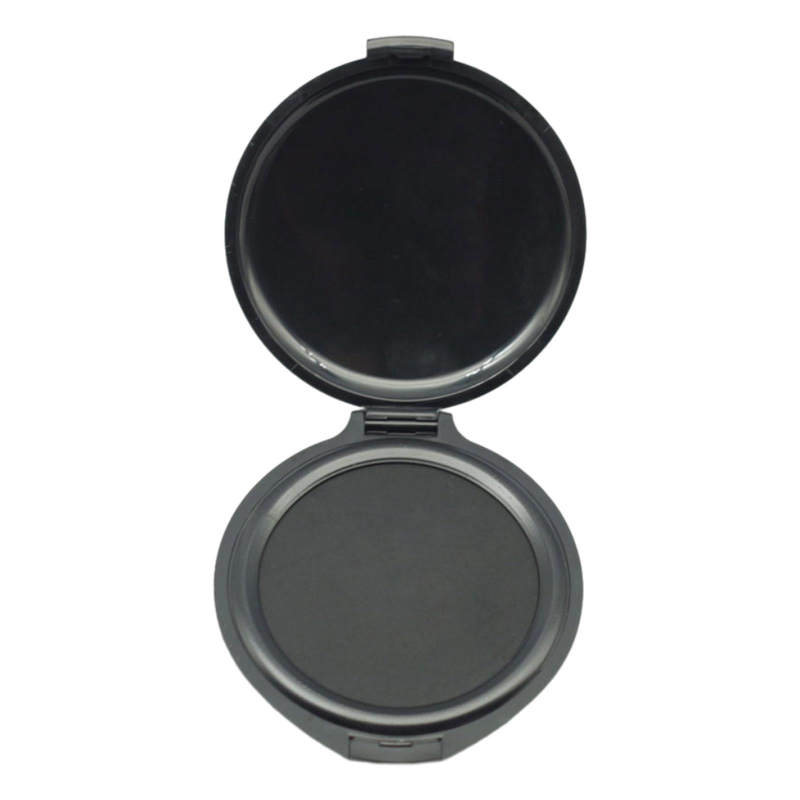 Milageto 2xFingerprint Ink Pad Thumbprint Ink Pads Erasable Round Fingerprint Pad Ink Pad for Notary Supplies, Security ID, Banks , Black, 4 4 Pcs