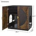 thumbnail image 6 of unipaws Tall Cat Litter Box Enclosure with Shelves, Hidden Litter Box Cover for Tall or Top Entry Litter Box, 6 of 7