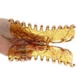 thumbnail image 5 of Unique Bargains 1 Pc Fashion Corrugated Edge Hair Clips Hairdo Clip Dark Brown, 5 of 5