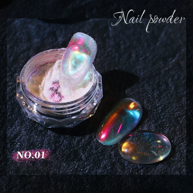Iumwxz Multicolor Nail Pearl Powder Ice Muscle Powder New High Gloss Powder Ice Through
