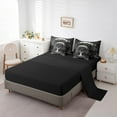 thumbnail image 4 of Tree of Life Comforter Set 7 Piece Bed in a Bag Twin,Exotic Gothic Bedding Sets Black and White Sheet Set with Comforter Goth Moon Galaxy Stars Room Decor, 4 of 6