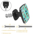 thumbnail image 3 of 4 Pcs Cabinet Handle Drawer Pulls Lips Print Knobs with Screws Square Furniture Office Cabinet Knob Decoration, 3 of 7