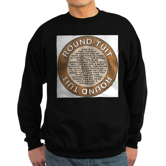 CafePress - Roundtuit Sweatshirt (Dark) - Classic Crew Neck Sweatshirt
