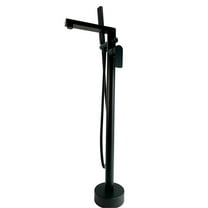 Venus Square head tub filler faucet with Standard Handle - Matte Black