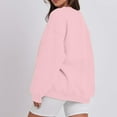 thumbnail image 4 of Resicozy Oversized Sweatshirt for Women Crewneck Sweaters Casual Tops Comfy Fall Fashion Sweatshirt Winter Clothes 2026 Pink XL, 4 of 6