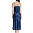 thumbnail image 5 of Ichuanyi Woman Dress Womens Sleeveless V Neck Homewear Satin Pajamas Long Dress Nightgowns Sleepwear, 5 of 5