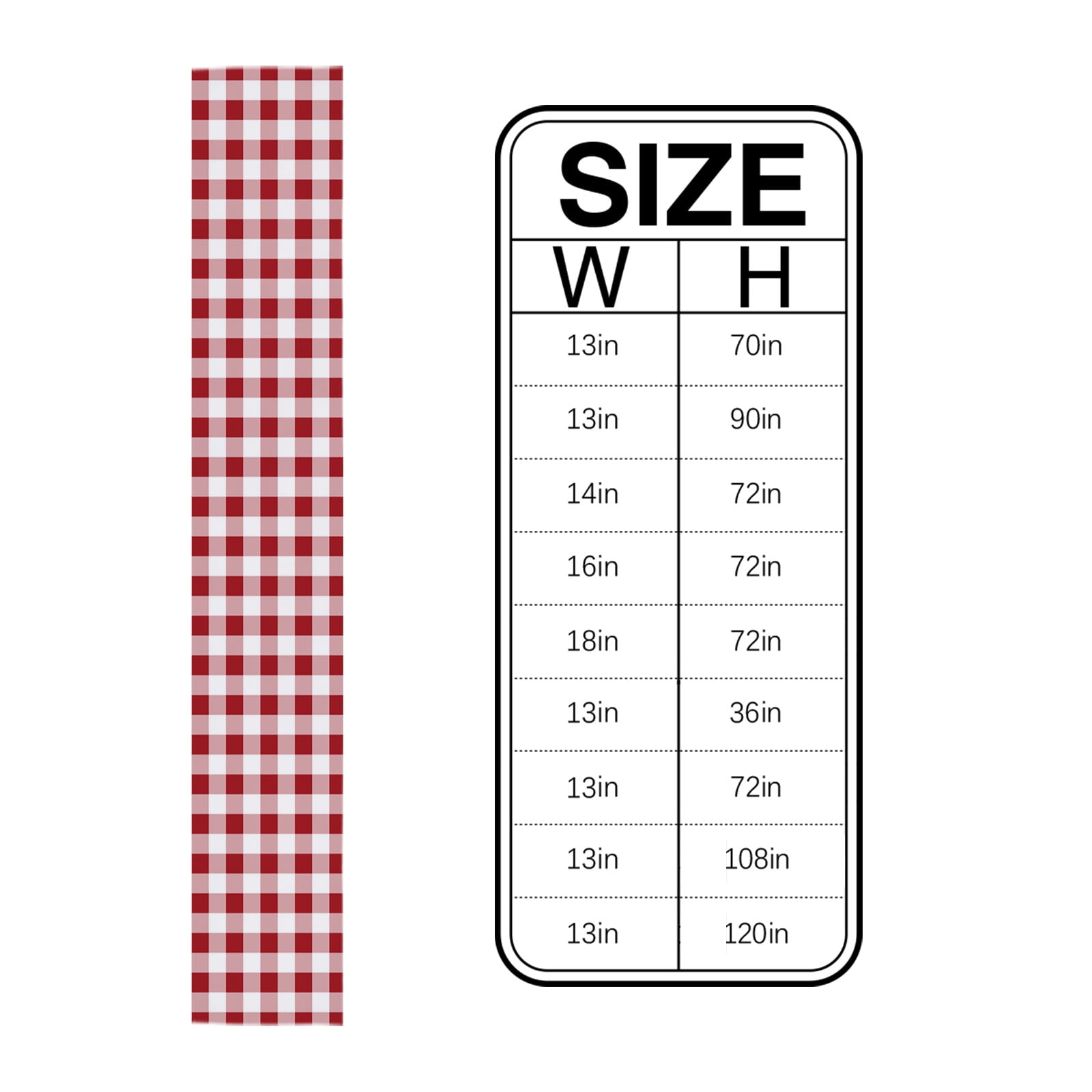 Farmhouse Red Plaid Table Runner Rustic Red White Checkered Tablerunners 13 x 90 Inch, Table Decorations Tabletop Scarf for Summer Gathering Holiday Farmhouse Kitchen Dining Decor