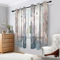 thumbnail image 7 of BZSMCE Window Curtain Panels Fashion Owl with Flowers Printed 63x42in/63x52in, 7 of 7