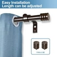 thumbnail image 2 of Urbanest Adjustable Spire Curtain 5/8" Rod, 48"-84", Bronze, 2 of 6