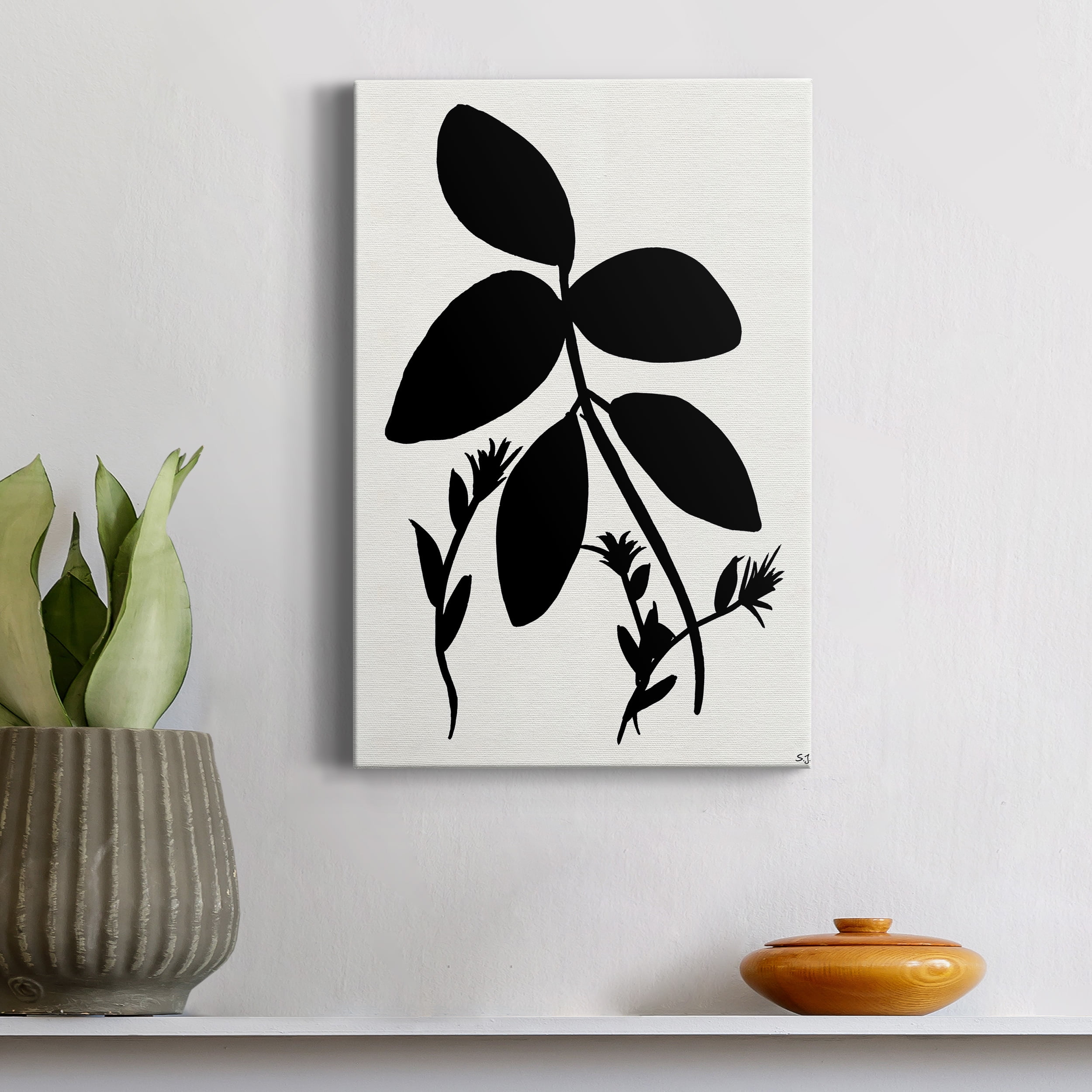 Silhouette Garden II Premium Gallery Wrapped Canvas - Ready to Hang - 40 x 60