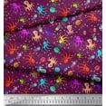 thumbnail image 3 of Soimoi Modal Satin Fabric Dot,Octopus & Jellyfish Ocean Fabric Prints by Yard 42 Inch Wide, 3 of 3