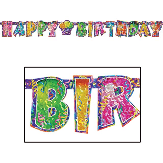 Diffuseur de Joyeux Anniversaire Prismatic (Pack de 12)