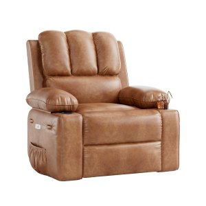 Electric Recliner + Rocking + Massage: #Cf8011 Pu Leather + Seat Width: 56Cm Cf8011 Electric Recliner + Rocking + Massage Seat Width: 56Cm