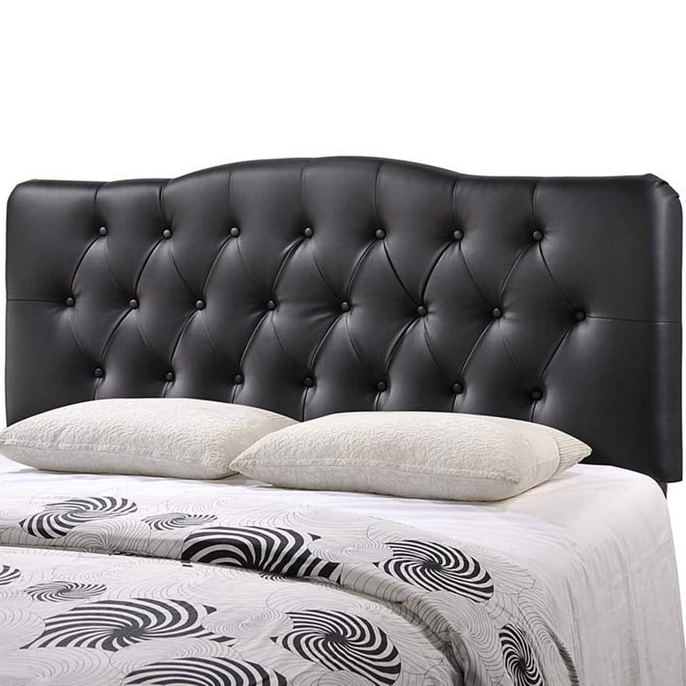 BSD National Supplies Rovna Black Upholstered Tufted Full Size