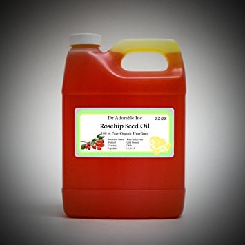 Dr Adorable 100 Pure Rosehip Seed Oil Organic Cold Pressed Unrefined Natural Hair Skin Anti Aging 32 Oz Walmart Com Walmart Com