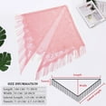 thumbnail image 6 of Ladiery Triangle Lace Shawls and Wraps for Evening Dresses with Tassels for Evening Party Mesh Wedding Shawls, 6 of 7