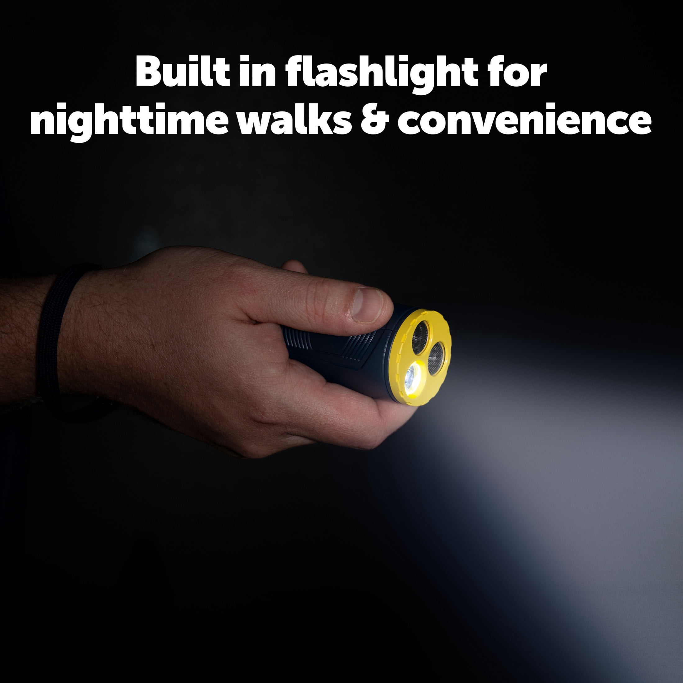 PetSafe Collarless Trainer Handheld Ultrasonic Bark Deterrent | Anti-Bark Device, Tone/High-Pitched Sound/Flashlight, Up to 30 Ft Range, Rechargeable, Wrist Strap