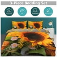 thumbnail image 5 of Oil Painting of Sunflowers Bedding Set with Zipper Closure for Girls & Boys, 5 of 6