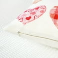 thumbnail image 5 of Valentine''s Day Pillow Cover 12x20 Red Pink Brown Heart Watercolor Decoration Plaid Stripes Polka Dot Valentine Lumbar Throw Cushion Case for Bedroom Sofa Couch Home Decor, 5 of 6
