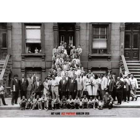 - Art Kane A Great Day in Harlem Jazz Portrait 1958 Art Print Poster, 24