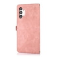 thumbnail image 4 of Dteck for Samsung Galaxy A13 Case, PU Leather Magnetic Flip Zipper Wallet Case with Cart Slot Hand Strap and Kickstand Shockproof Protective Case for Samsung A13 6.6" Ladies Women Men, Rosegold, 4 of 10