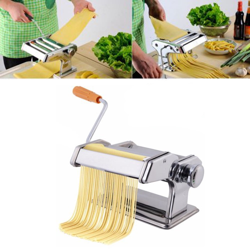 Pasta Maker Stainless Steel Roller Machine for Fresh Noodle Spaghetti Fettuccine