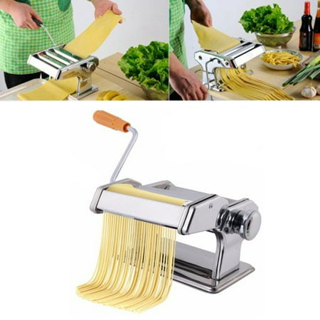 

UBesGoo Fettuccine Spaghetti Noodle Stainless Steel Fresh Pasta Maker Roller Machine