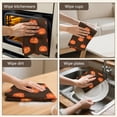 thumbnail image 5 of 6 Pcs Funny Kitchen Towels,Brown Halloween Pumpkin Faces Microfiber Dish Towels,Kitchen Tea Towels,Kitchen Towel Set (18" X 26"), 5 of 7