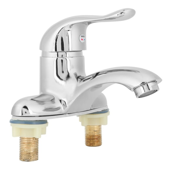 Grifo de válvula mezcladora de agua fría y caliente de una sola manija de aleación de zinc para el hogar del hotel