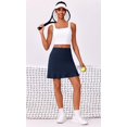 thumbnail image 6 of Pinspark 18" Golf Skorts Skirts for Women with 6 Pockets UPF 50+ Athletic Skirt High Waisted Tennis Running Skirt for Summer, 6 of 6