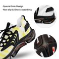 thumbnail image 7 of Check Pattern Yellow And White Walking Shoes for Men Woman Lightweight Tennis Fashion Elastic Sports Shoes Cushion Basketball Shoes, 7 of 7