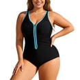 thumbnail image 5 of WAYUTE Womens One Piece Swimsuits High End Tight Fitting Swimsuits Bikini Plus Size Swimsuits Tummy Control Bathing Suit, 5 of 6