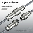 thumbnail image 4 of Coiled Cable for Gaming Custom Keyboard,Double-Sleeved Coiled USB C Cable with Detachable Metal Aviator for Keybaord, 4 of 9