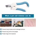 thumbnail image 4 of OUTAD Pet Nail Clippers Stainless Steel Nail Cutter Scissors With Nail File Professional Nail Trimmer For Puppy Small Large Animals, 4 of 7