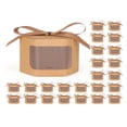 thumbnail image 2 of LNGOOR 5pcs/pack Exhibition Window Hexagonal Paper Boxes With Lids  Suitable For Gift  Diy Crafts  Cake  Candy  Wedding Party Birthday Gift Box, 2 of 4