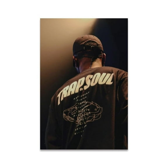 Bryson Tiller Poster Rapper Posters for Room Aesthetic Music Wall Art Prints for Teen Bedroom, Dorm, Office Decor And Gift Ideas