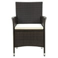 thumbnail image 2 of vidaXL Chaises de Jardin avec Coussins 2 Pcs Rotin Synthétique Brun, 2 of 5