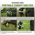 thumbnail image 5 of CLAM Quick-Set Pavilion 12.5 Foot Portable Outdoor Canopy Shelter, Tan, 5 of 11