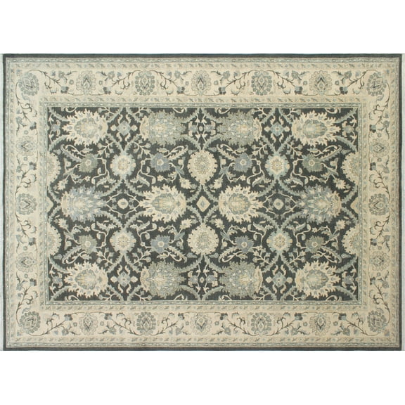 Yousafi Badee Grey/Ivory Rug, 8'10" x 11'9"