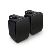 SOUND PRO SPS-1000-BK Dual Bluetooth Indoor & Outdoor Loudspeaker Pair, Black