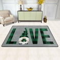 thumbnail image 2 of SKYSONIC Gnomes Patricks Love Shamrock Non-Slip Area Rug, Buffalo Plaid Gnome Floor Carpet Comfort Floor Mats Decor for Indoor Front Porch Living Room Bedroom Kitchen, 36"x24", 2 of 5