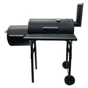 INTSUPERMAI 30" BBQ Charcoal Grill Offset Can Be Covered with Printing Smoker Space CC1830F