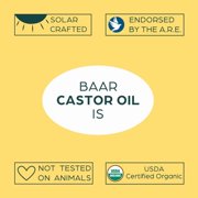 Organic Castor Oil - 32 Oz. - Cold Pressed! Hexane Free! Castor Oil for Hair, Eyelashes, Eyebrows, Skin, Eliminations, and Many More! - Exclusive Palma Christos® Brand by Baar