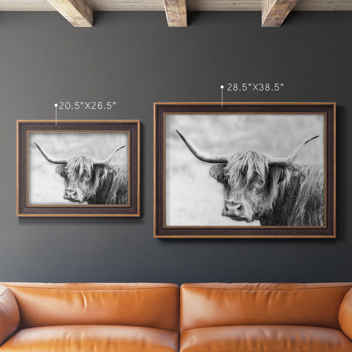 Hairy Highland Hazy Day Premium Framed Canvas- Ready to Hang
