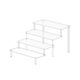 thumbnail image 1 of Acrylic 4-Tier Step Display Rack for Place Figures, Dolls, Anime, Jewelry, and Cosmetics 40x27.2x20cm, 1 of 5