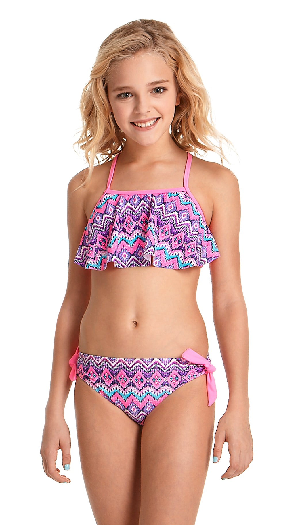 ruffle front bathing suit