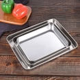 thumbnail image 2 of Baking Sheet Stainless Steel Baking Tray Cookie Sheet Oven Pan Rectangle Size24*, 2 of 5
