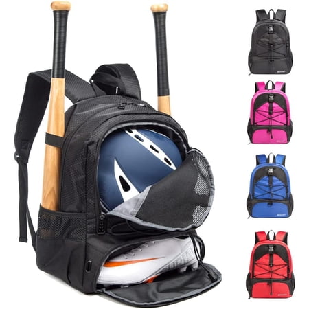 Sac à Dos Baseball/Softball – Compartiment Chaussures, Crochet De Clôture, 0.7 Kg
