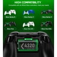 thumbnail image 3 of QQV Xbox Controller Charger,Dual Charging Station with 2x4320mWh Rechargeable Battery Packs for Xbox One/Series X|S /Elite Controller Accessories, 3 of 8