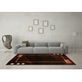 thumbnail image 3 of Ahgly Company Indoor Rectangle Oriental Orange Modern Area Rugs, 5' x 8', 3 of 4